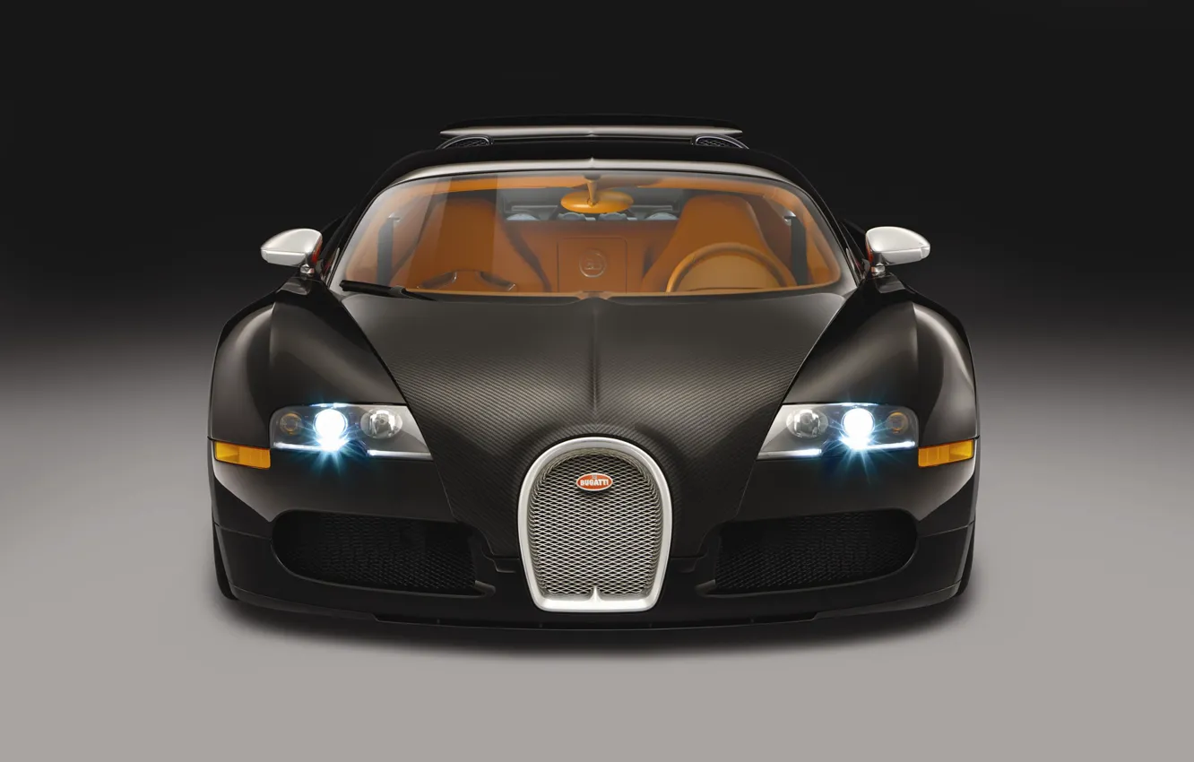 Фото обои фары, Bugatti, салон