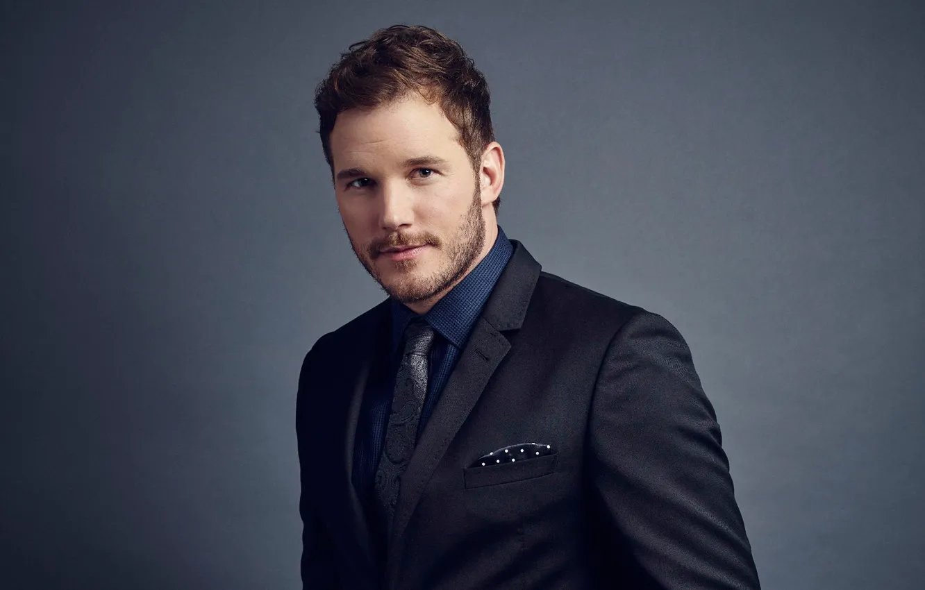 Фото обои взгляд, костюм, мужчина, Chris Pratt