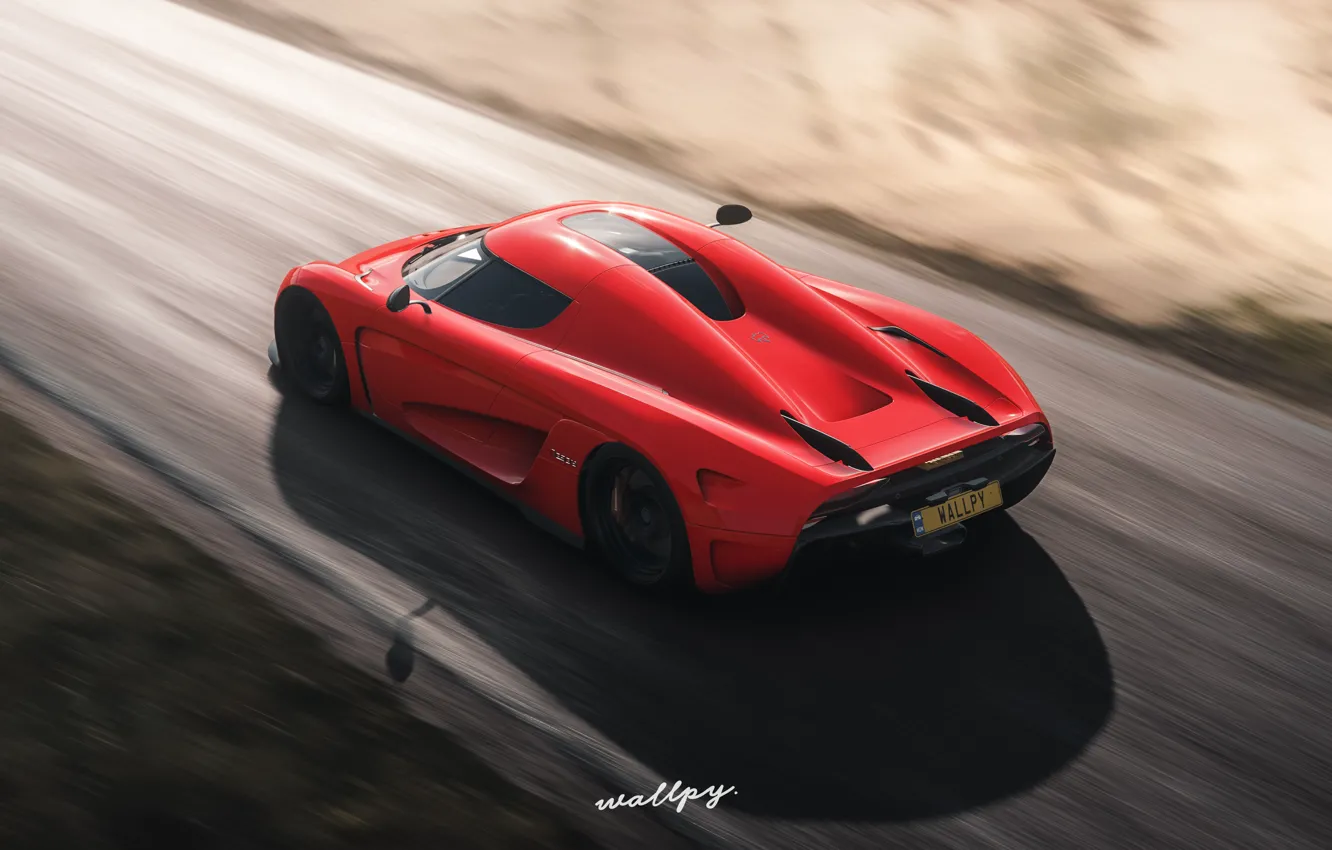 Фото обои Koenigsegg, Microsoft, game, 2018, Regera, Forza Horizon 4, by Wallpy