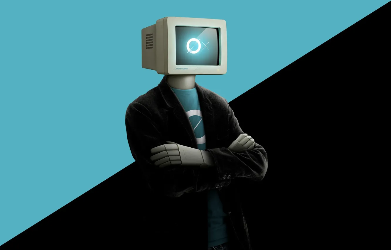 Фото обои computer, humanoid