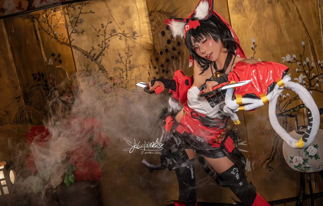 Фото обои Asian, model, women, cosplay, Nian Tuanzitu, Nekomiya Man