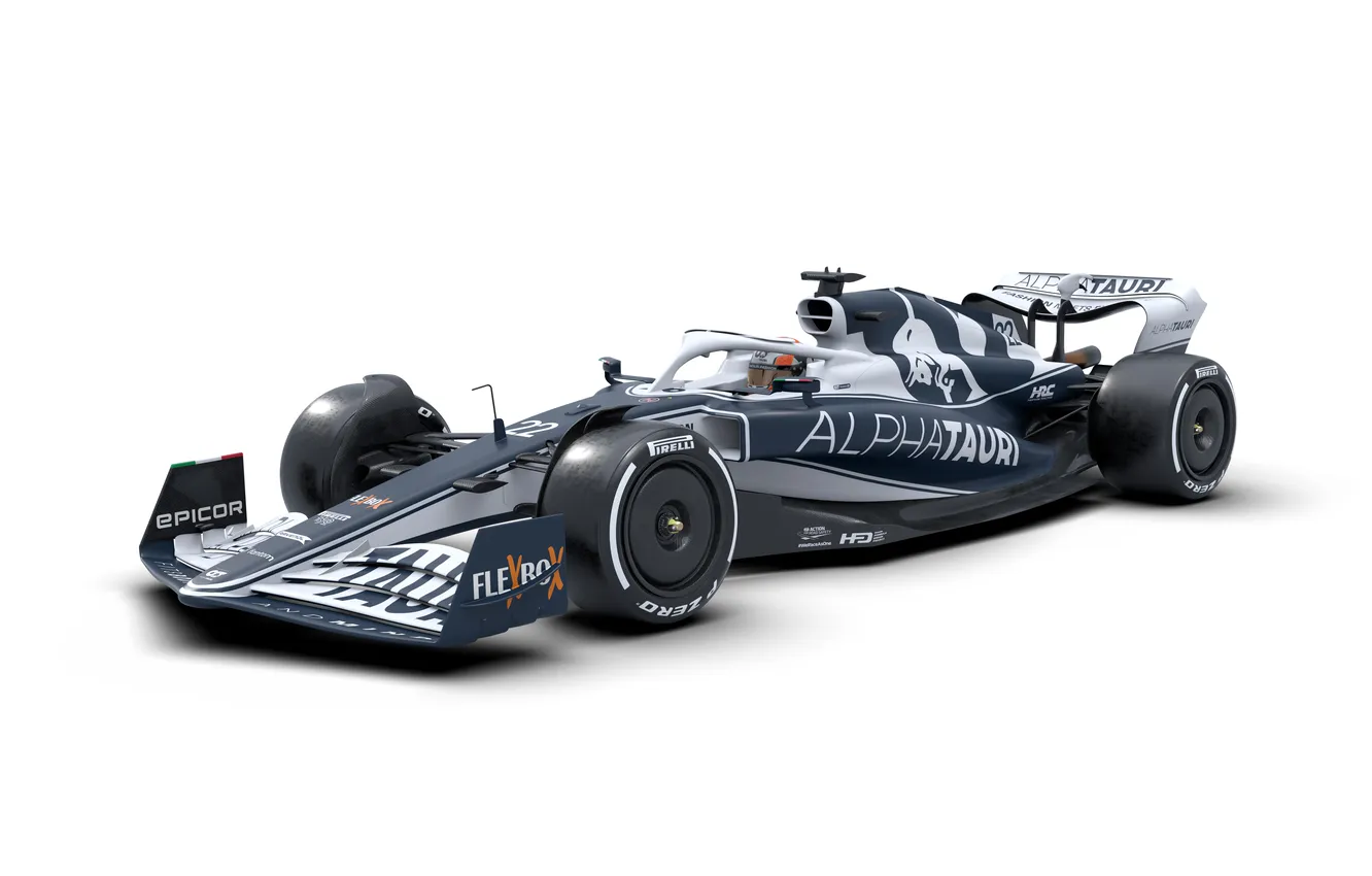 Фото обои Formula 1, Формула-1, гоночный автомобиль, racing car, 2022, Formula 1 car, Scuderia AlphaTauri, AlphaTauri AT03