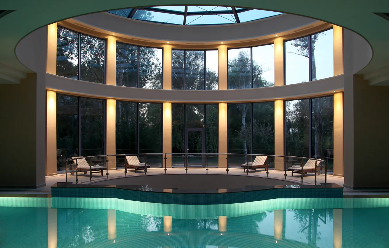 Фото обои дизайн, стиль, интерьер, бассейн, помещение, Corinthia, Alkyon resort, hotel spa