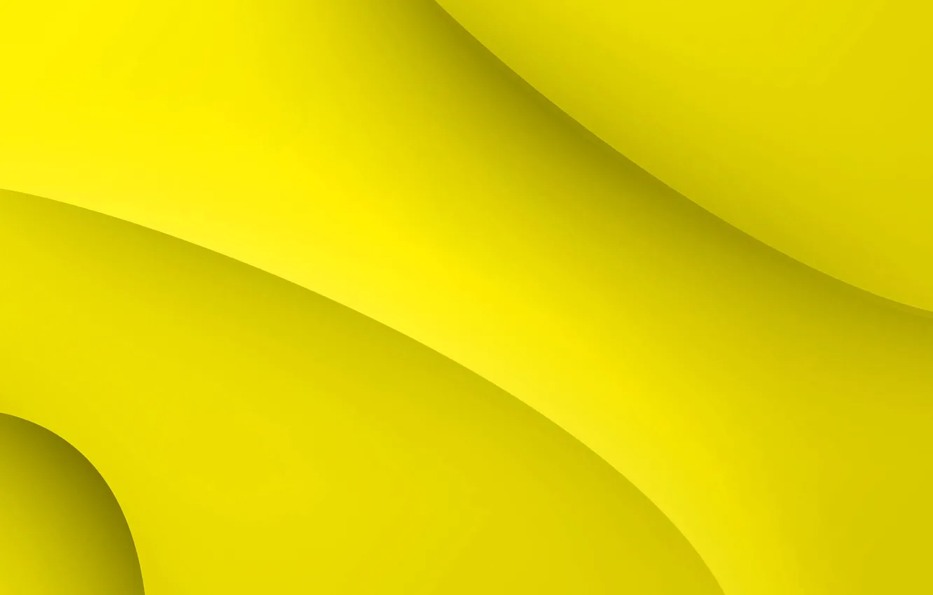 Фото обои жёлтый, фон, изгибы, формы, yellow, fon