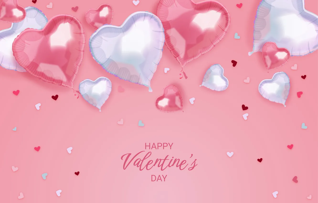 Фото обои любовь, романтика, сердце, сердечки, love, pink, romantic, hearts