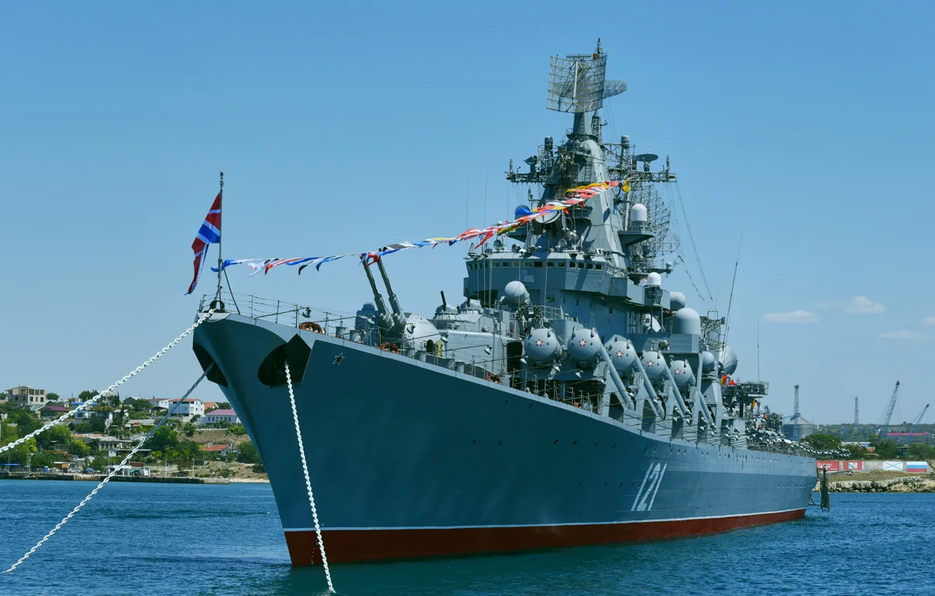 Фото обои Москва, крейсер, ракетный, гвардейский