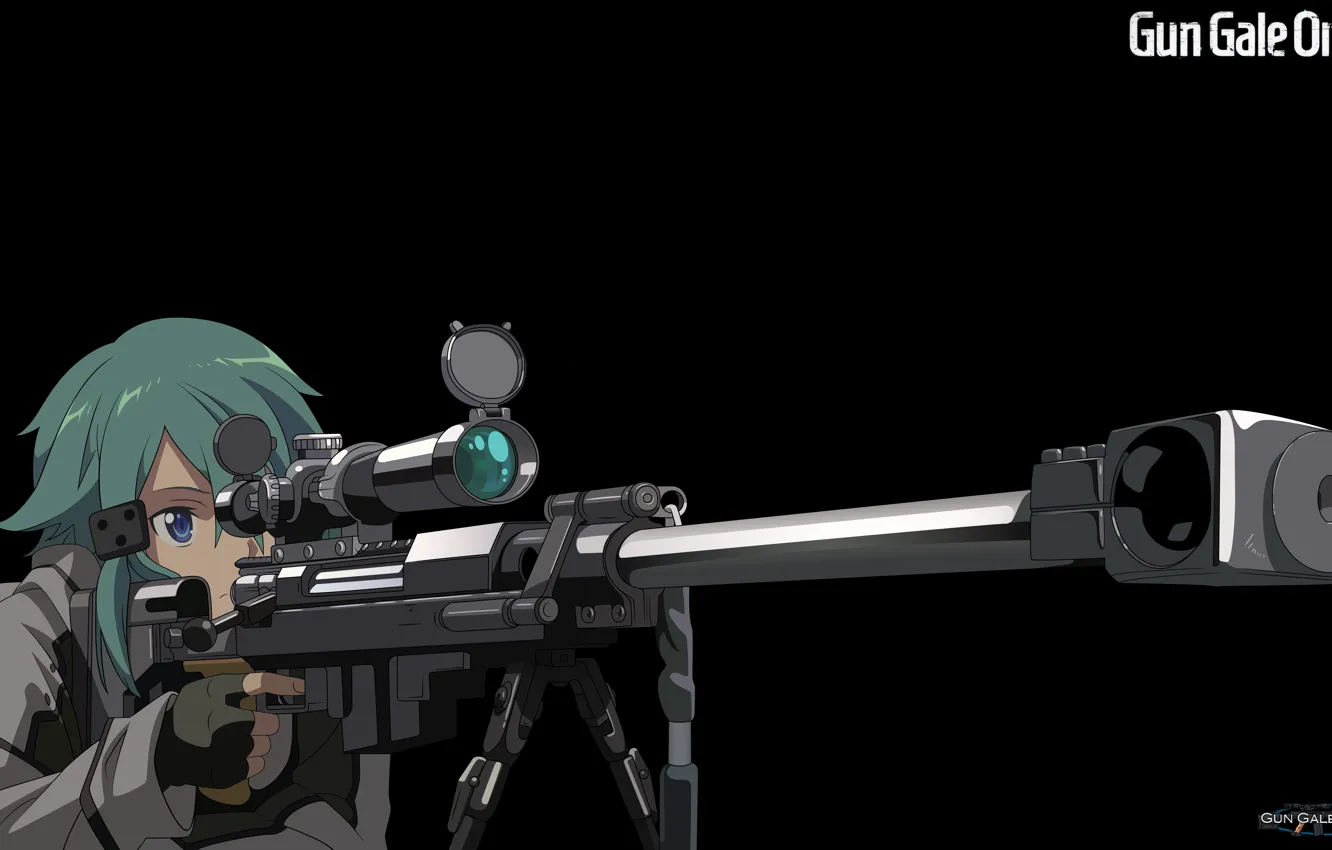 Фото обои game, anime, pretty, sniper, asian, rifle, cute, manga