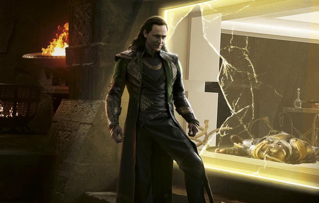 Фото обои Локи, Loki, Tom Hiddleston, Том Хиддлстон, Тор 2: Царство тьмы, Thor: The Dark World