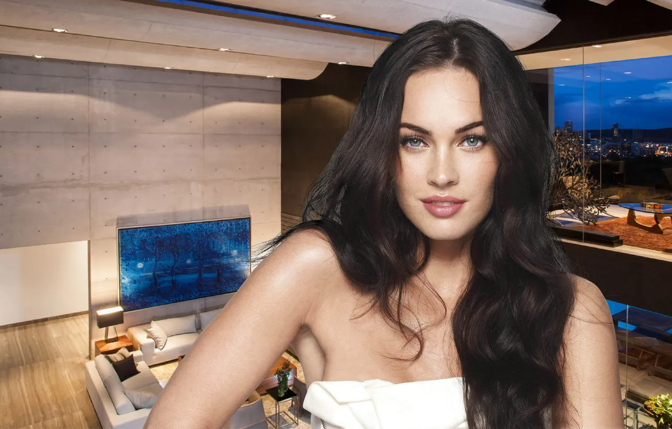 Фото обои colorful, megan fox, twilight, scenic, interior, elegance, shiny, bliss