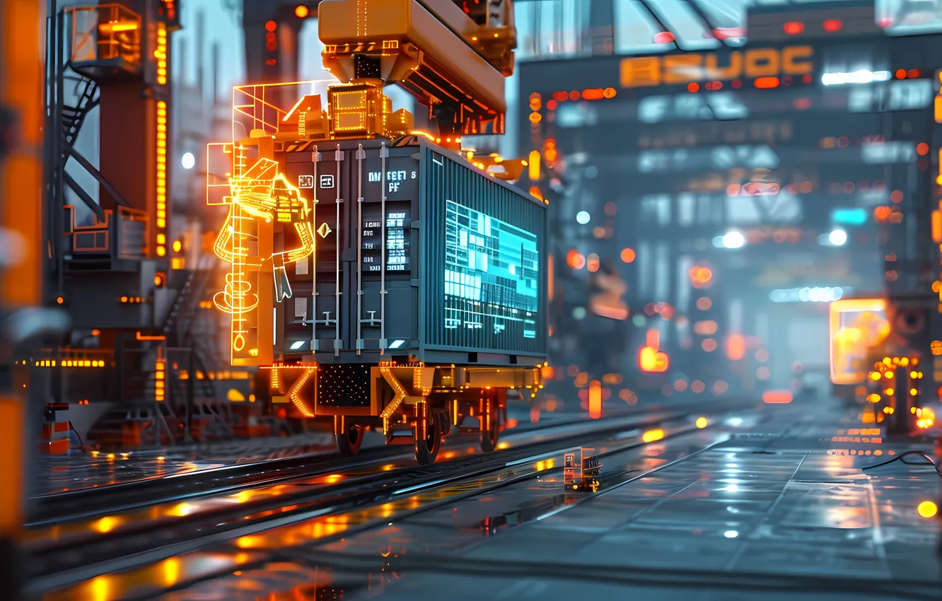 Фото обои cargo, ai art