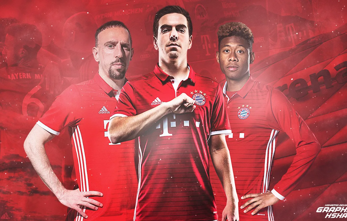 Фото обои Бавария, deviantart, Professional, Bayern Munchen, Artist, hshamsi, Design &amp; Interfaces, 2016-2017