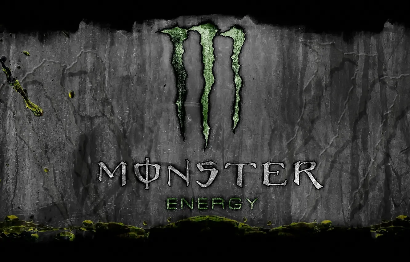 Фото обои логотип, Monster Energy, бренд, энергетик