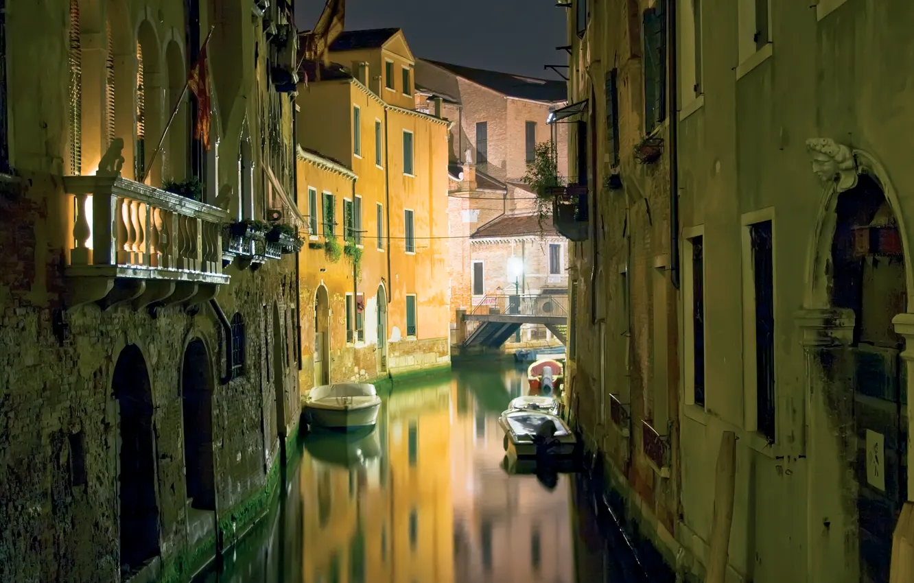 Фото обои city, город, Италия, Венеция, канал, Italy, гондола, Venice