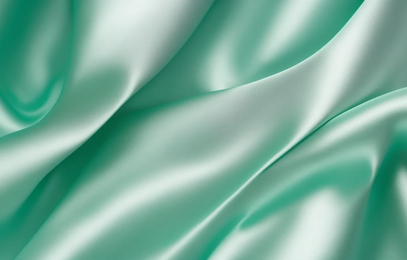 Фото обои зеленый, фон, green, обои, wallpaper, background, mint, satin fabric