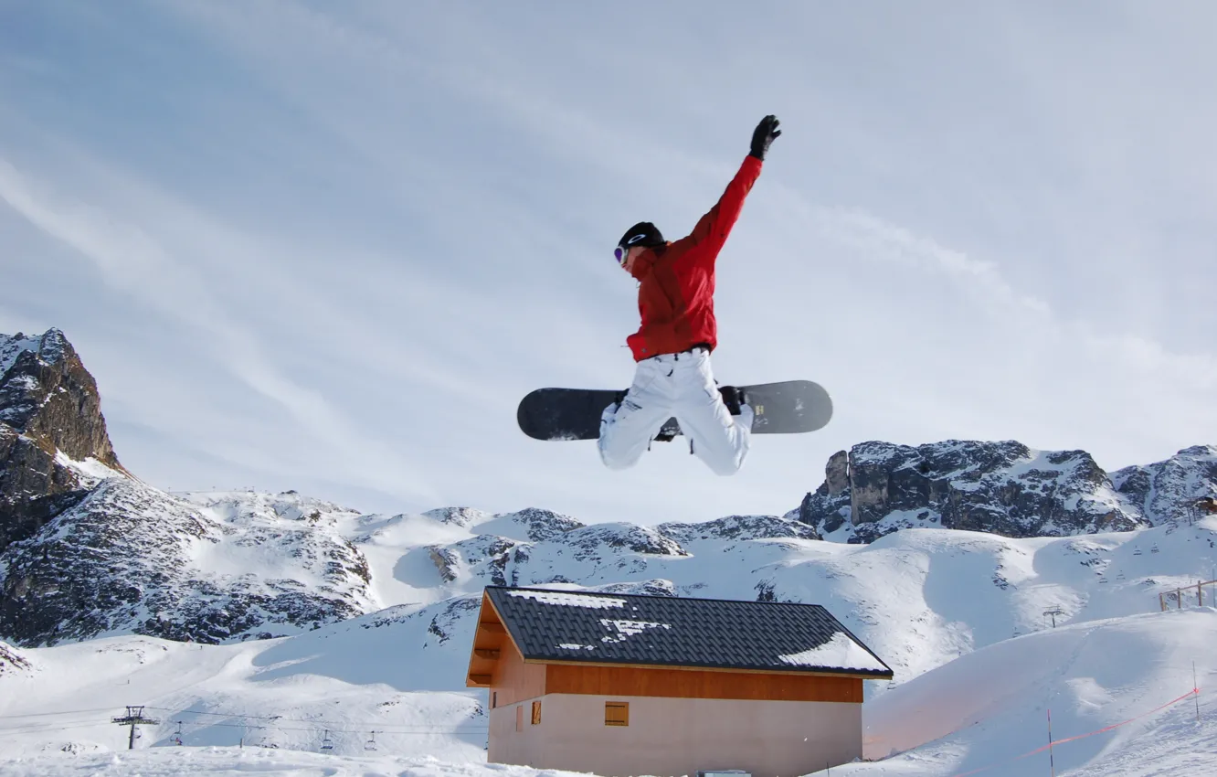 Фото обои sport, winter, extreme, Snowboard