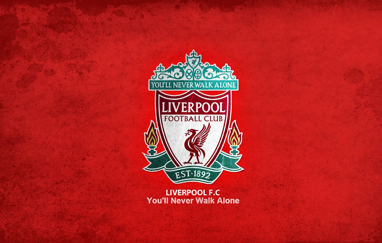 Фото обои red, logo, liverpool fc