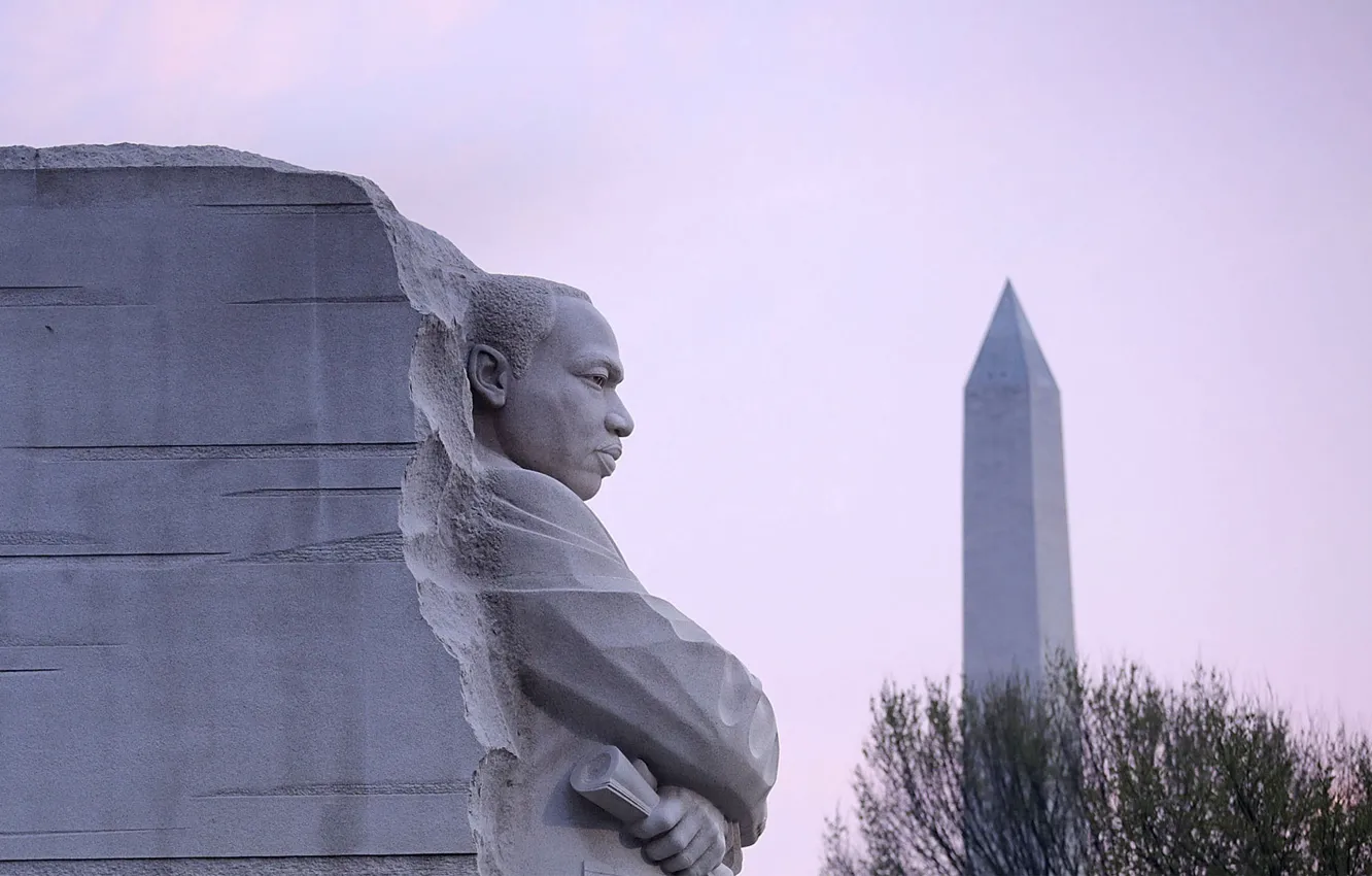 Фото обои Вашингтон, США, скульптура, обелиск, Мемориал Мартина Лютера Кинга