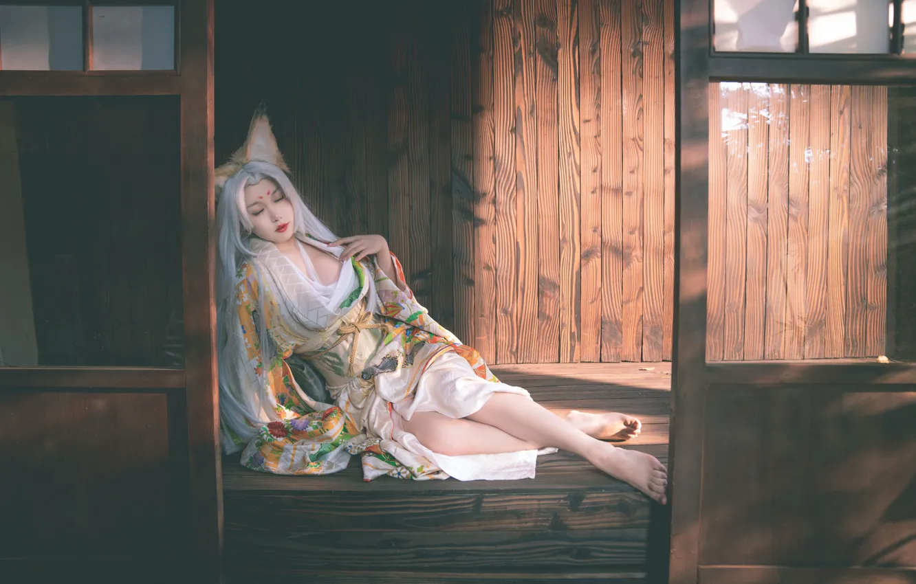 Фото обои Девушка, Азиатка, Cosplay