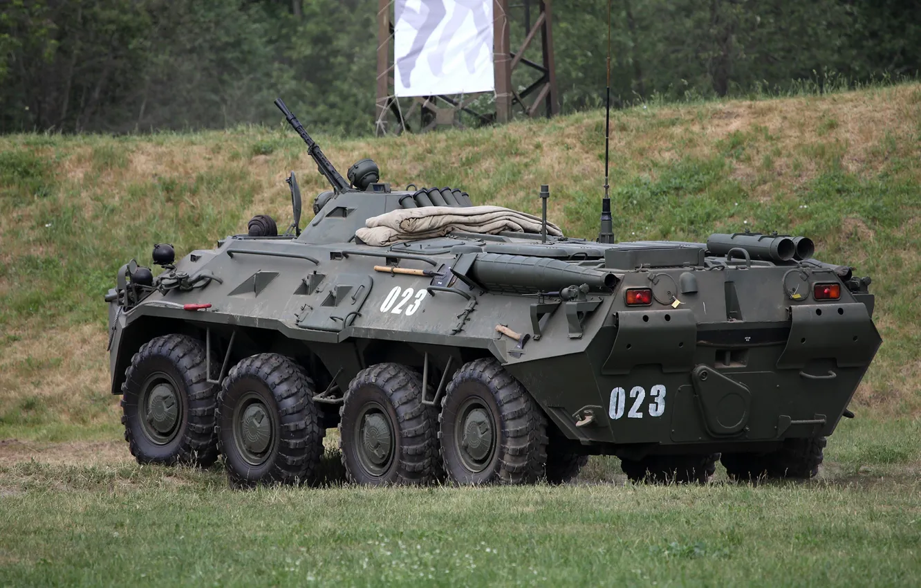 Фото обои weapon, armored, 002, military vehicle, armored vehicle, armed forces, BTR-80, military power