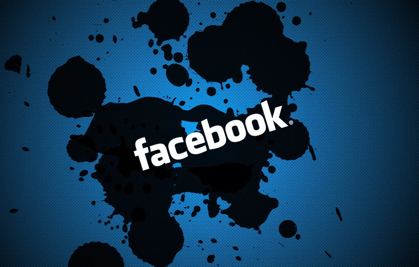 Фото обои логотип, Facebook, Социальная сеть