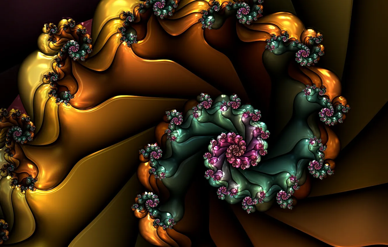 Фото обои абстракция, спираль, фрактал, абстрактный фон, закручивание