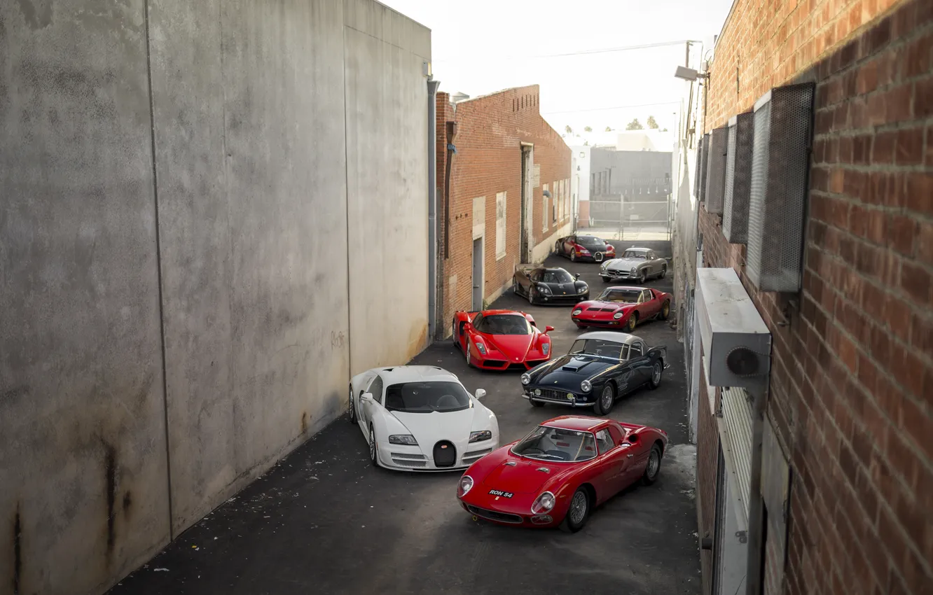 Фото обои Lamborghini, Koenigsegg, Bugatti, Ferrari, Mercedes