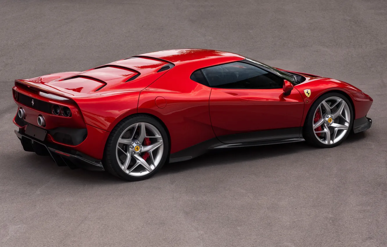Фото обои Ferrari, вид сбоку, 2018, SP38