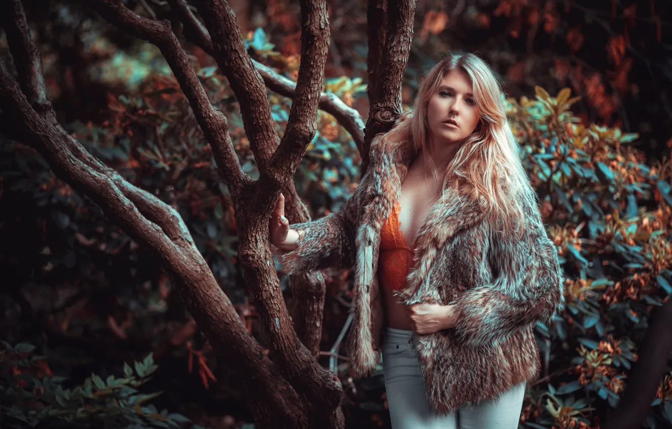 Фото обои девушка, природа, Reesa