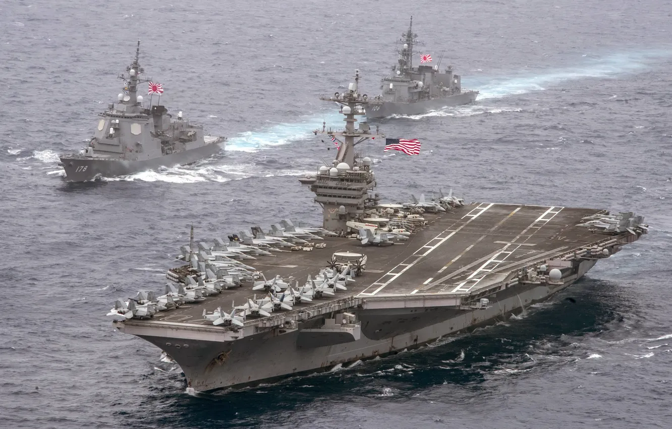 Фото обои aircraft carrier, USS Carl Vinson, CVN 70