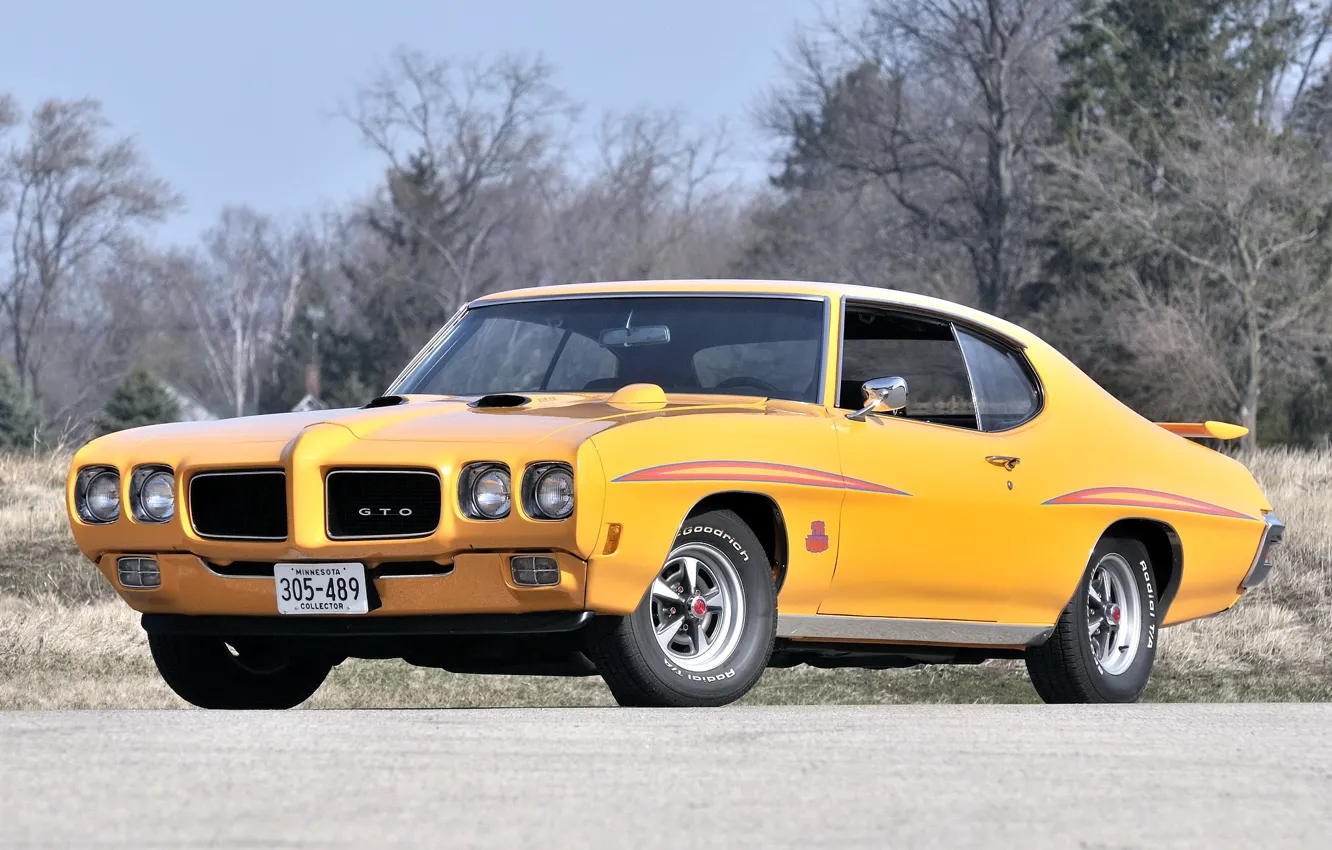 Фото обои Coupe, Pontiac, GTO, 1970, The, Hardtop, Judge