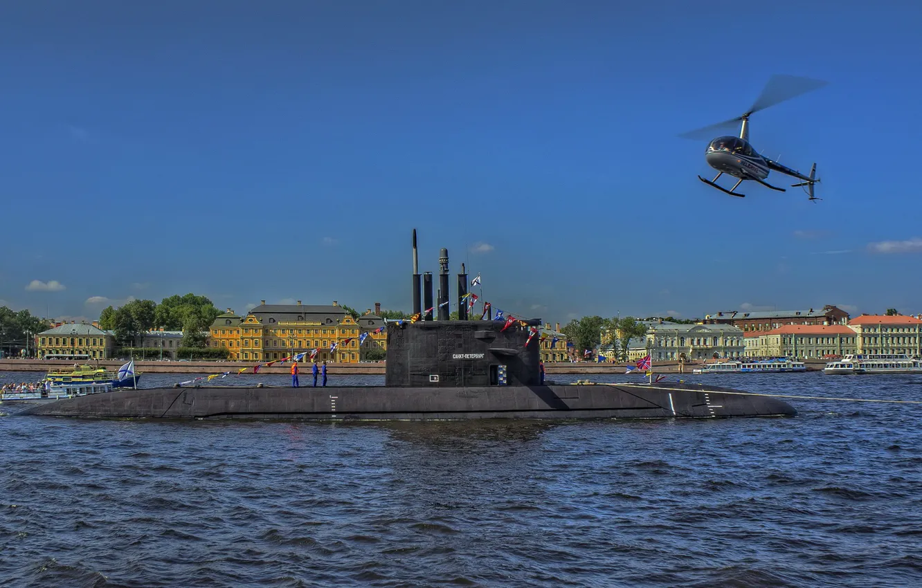 Фото обои субмарина, Санкт-Петербург, проект 677