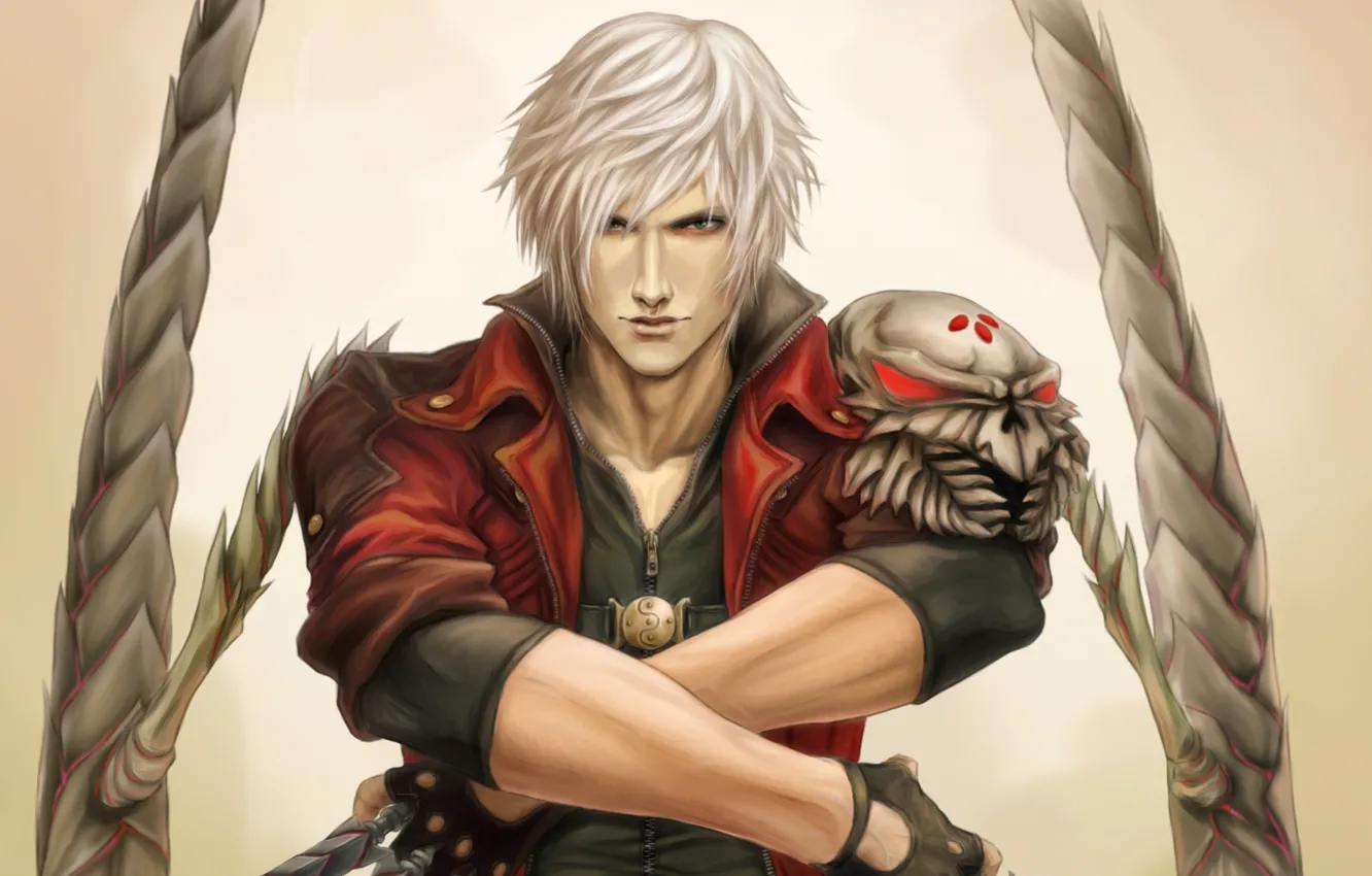 Фото обои игры, оружие, Dante, Данте, DMC 4, Devil may cry 4, game wallpapers, фанарт
