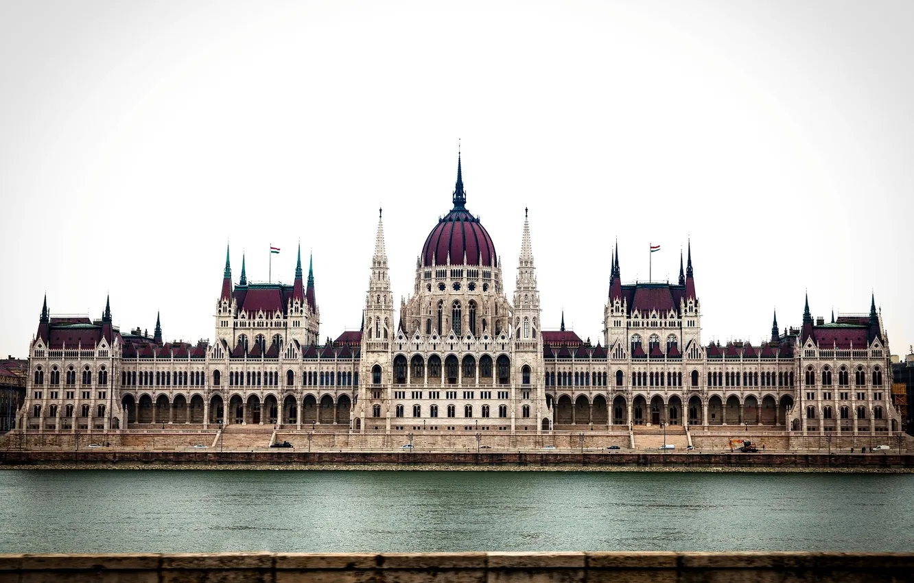 Фото обои город, здание, утро, архитектура, парламент, Венгрия, Будапешт, Budapest