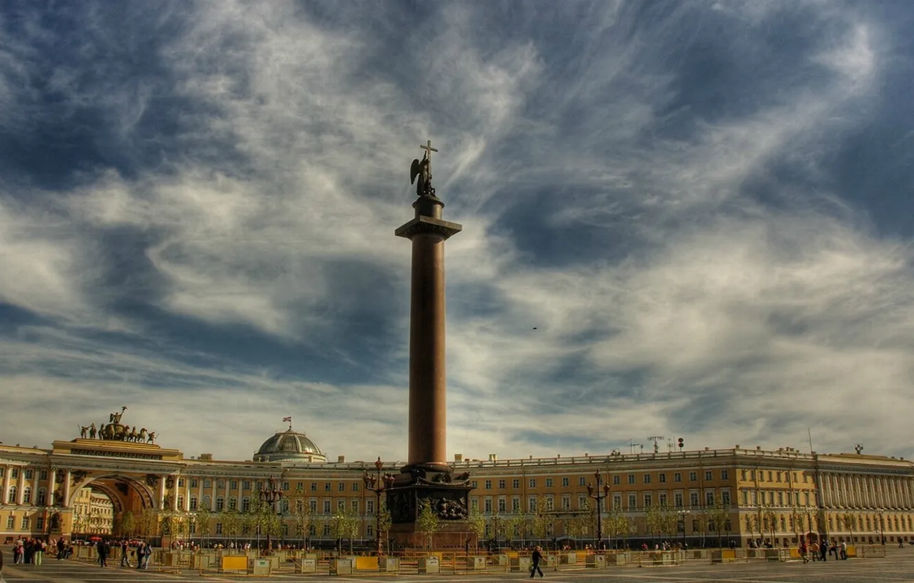 Фото обои Питер, Санкт-Петербург, Петербург, Дворцовая площадь