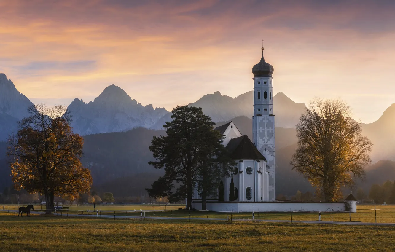 Фото обои germany, bavaria, Church St. Coloman