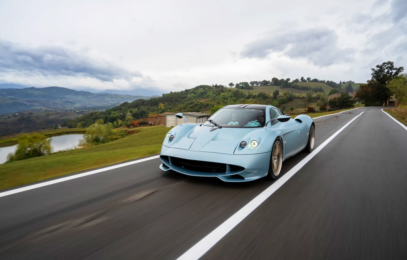 Фото обои Pagani, drive, Huayra, Pagani Huayra Codalunga