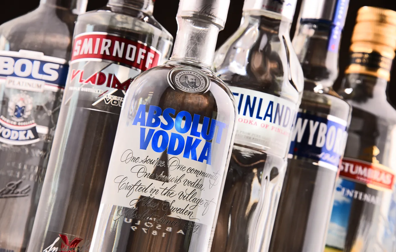 Фото обои bottles, vodka, alcohol