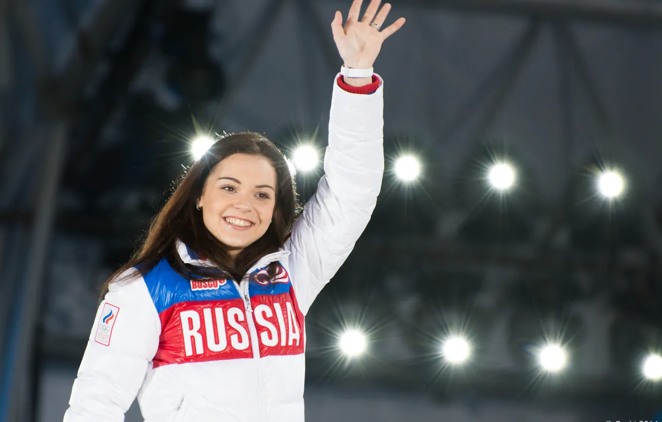 Фото обои улыбка, Девушка, олимпиада, girl, Россия, Russia, Сочи, 2014