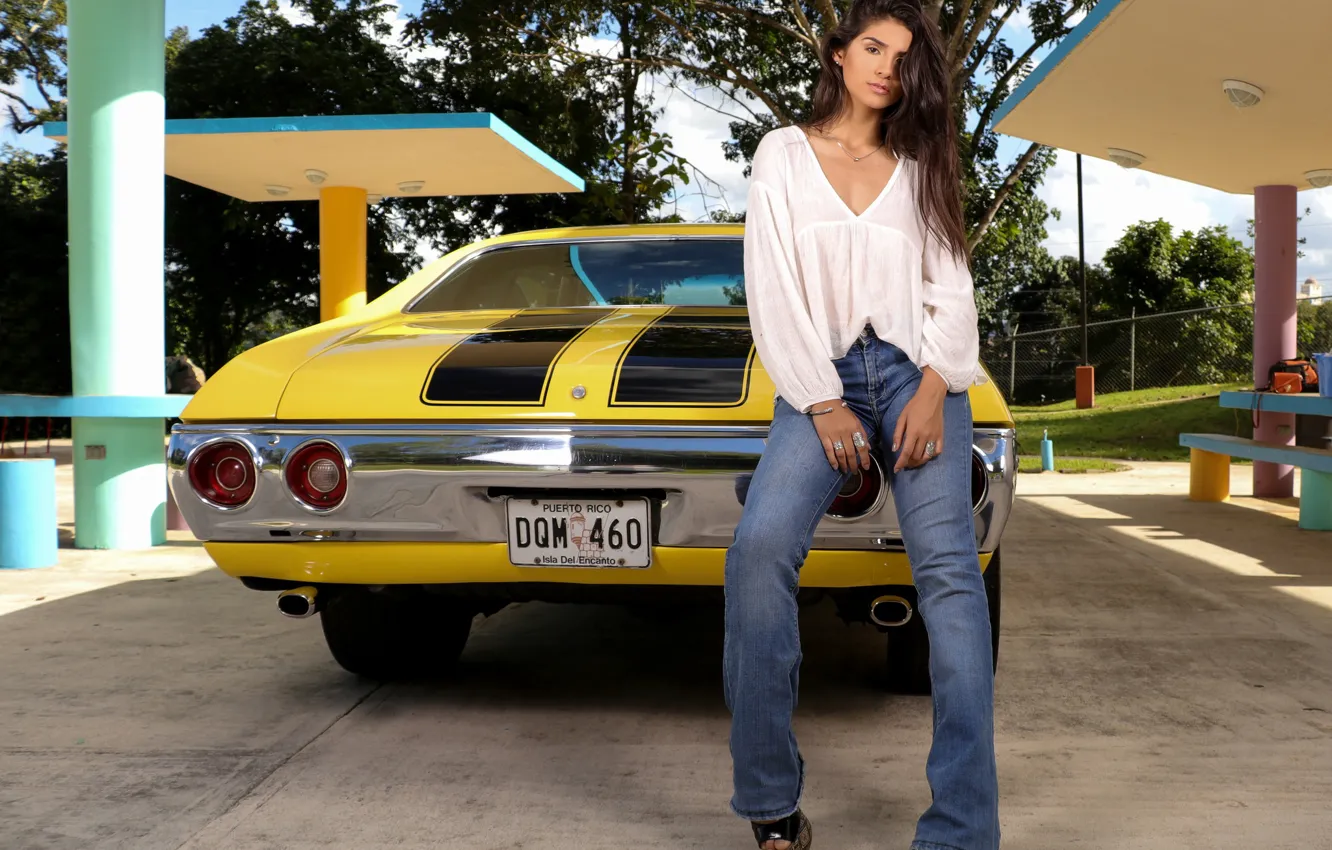 Фото обои машина, модель, джинсы, автомобиль, Chevrolet Nova, Chevrolet Chevy II