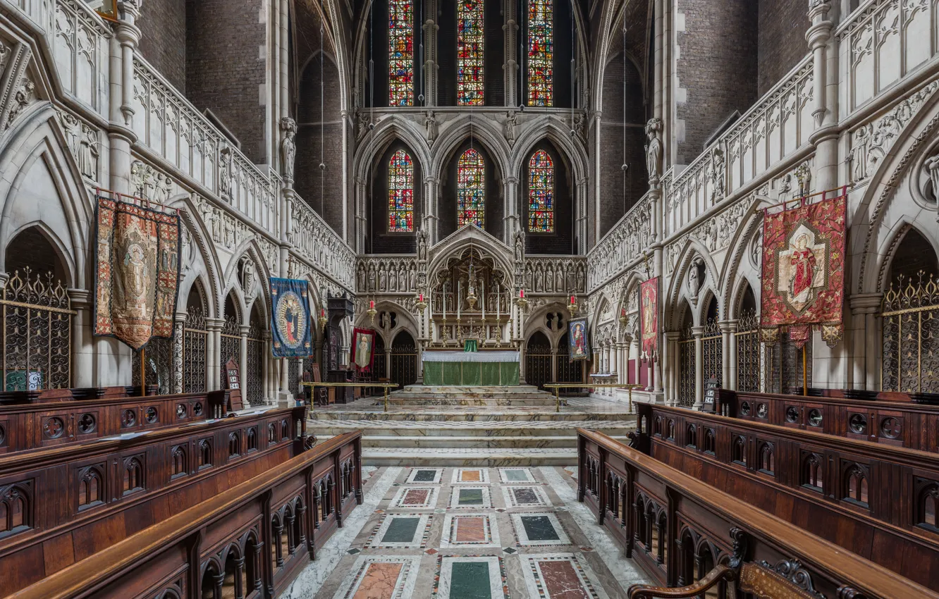 Фото обои London, UK, Diliff, St Augustine's Church, Kilburn Interior