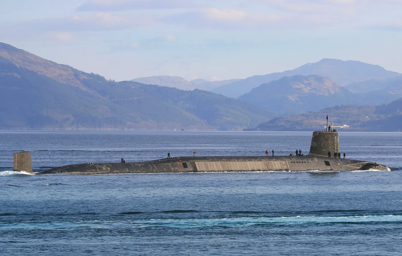Фото обои Англия, подводная лодка, атомная