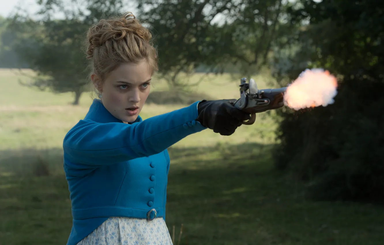 Фото обои Bella Heathcote, предубеждение и зомби, Pride and Prejudice and Zombies, Гордость