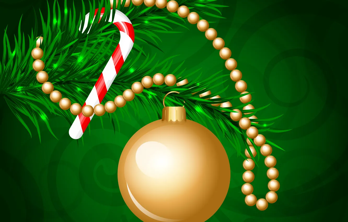 Фото обои шарики, украшения, праздник, Новый Год, Рождество, Christmas, New Year