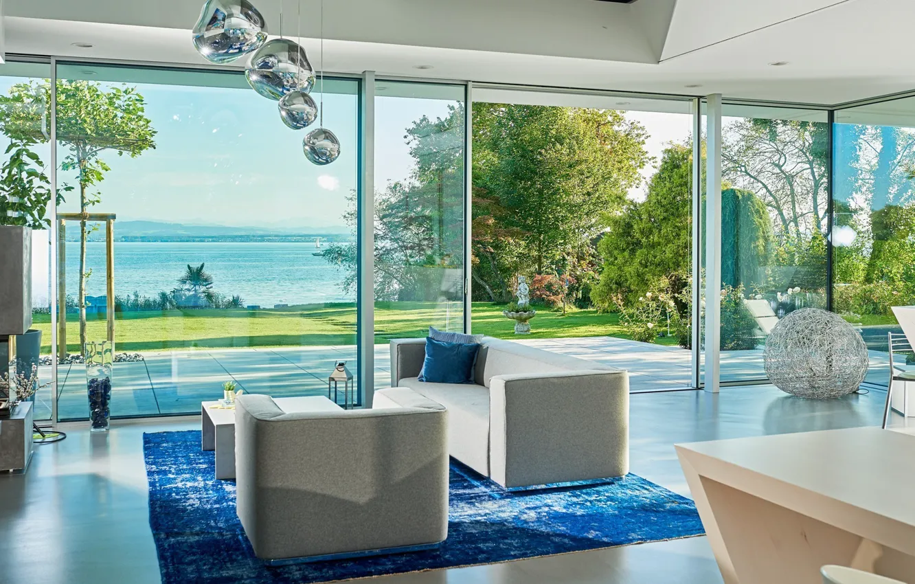 Фото обои вилла, интерьер, гостиная, Bodensee, Cero villa