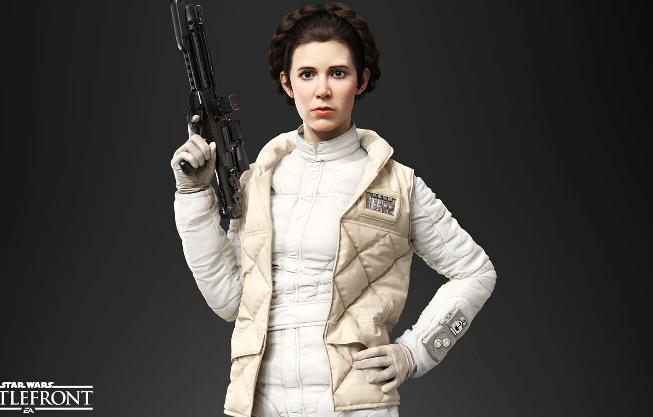 Фото обои игры, Electronic Arts, DICE, Princess Leia, star wars battlefront, Принцесса Лея, Лея Органа-Соло