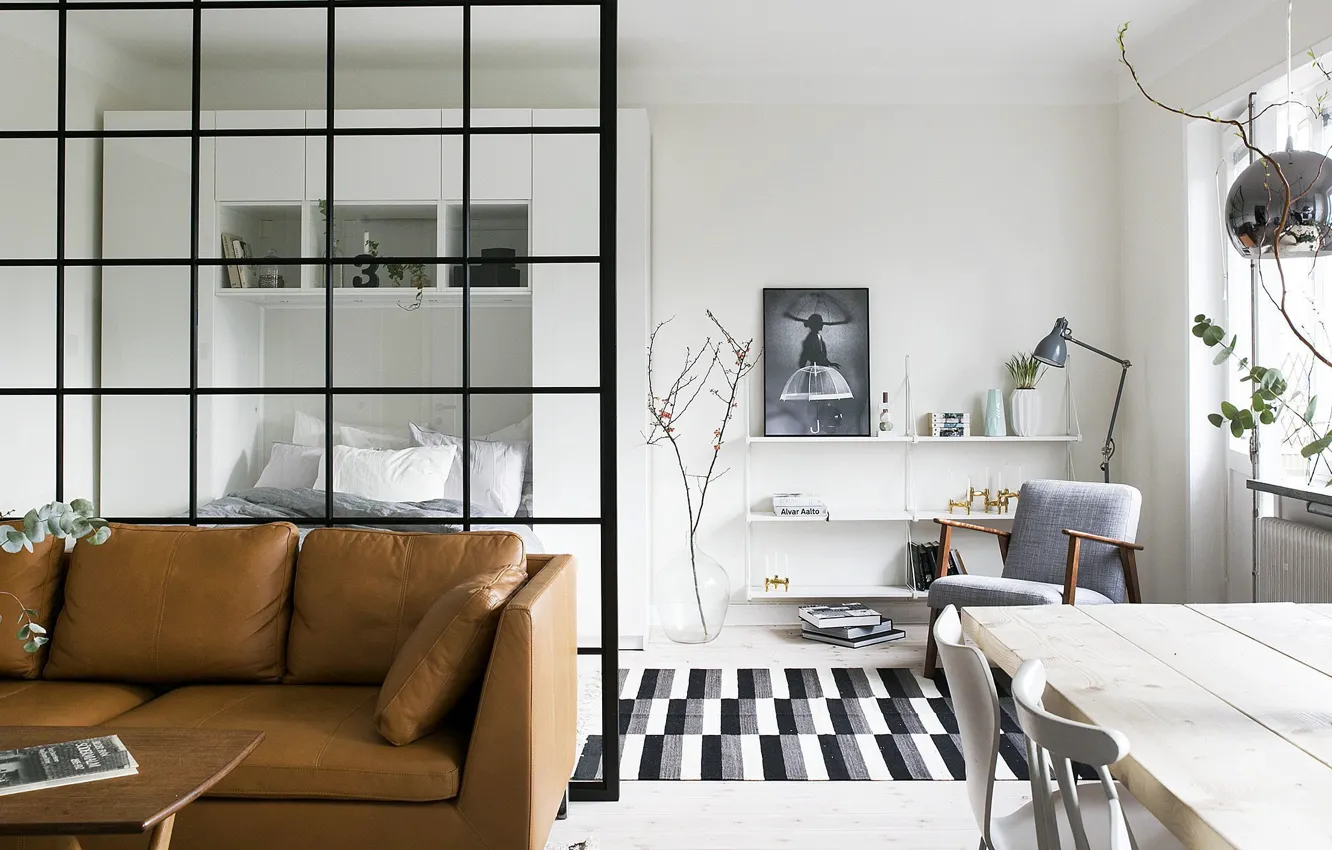 Фото обои дизайн, интерьер, софа, спальня, гостиная, столовая, Stockholm, скандинавский стиль