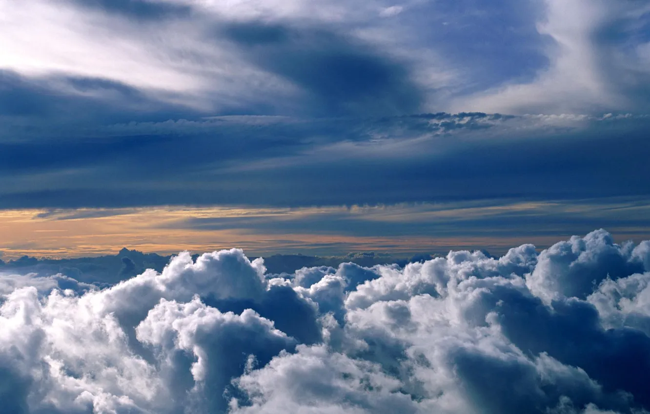 Фото обои небо, облака, природа, высота, атмосфера