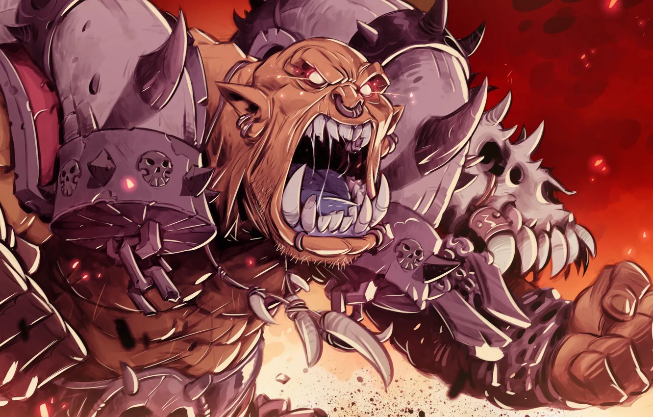 Фото обои wow, horde, ork, Garrosh
