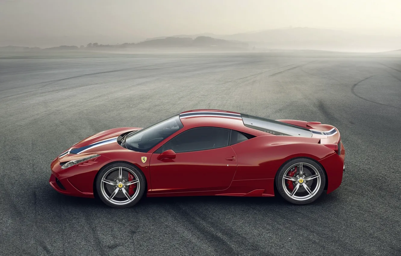 Фото обои Италия, Ferrari, Red, 458, Italy, Speciale, 2014