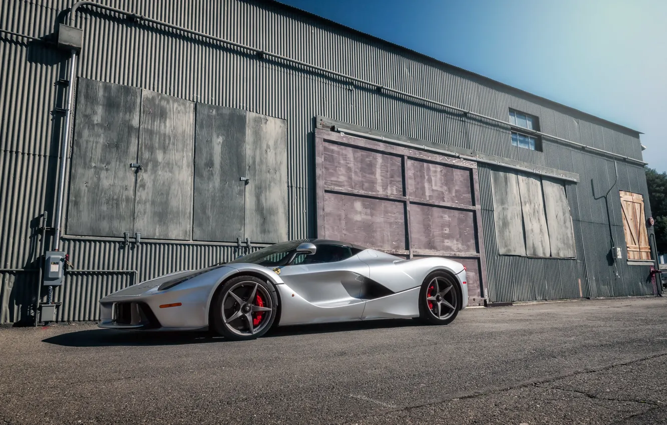 Фото обои Silver, Wheels, LaFerrari